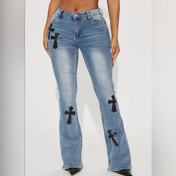 Fashion Nova Pants - FN medium wash bootcut jean